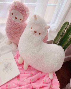 47cm yumuşak kawaii alpaca peluş yastık sevimli karikatür hayvan kuzu battaniye dolu bebek bebek uyku çocuklar doğum günü hediyeleri j27603403