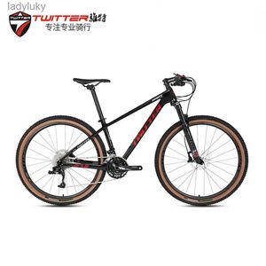 Bikes TWITTER LEOPARDpro MTB 30 Speed Carbon Fiber Mountain Bikes 29 27.5inch Cross Country Bicycle Bicicleta 12.5kg Load 200kgL240105