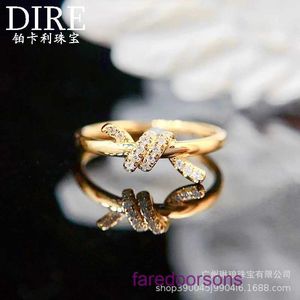 Topp original TifannisSM Women's Ring Online Shop 18K Gold Wind Elegant Butterfly Wrapped Everyday Civersatile Fairy Have Original Box