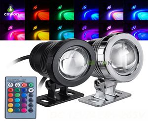 Luzes subaquáticas LED RGB Mudança de cor Luzes LED submersíveis AC85265V DC12V 5W 10W IP67 Luzes de piscina para fonte de jardim lagoa 2747458
