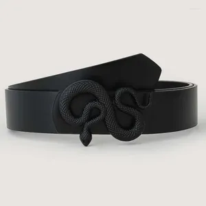Cinture Cintura personalizzata con fibbia a serpente in lega Accessori jeans creativi vintage Pelle PU Premium Wind Designer per le donne