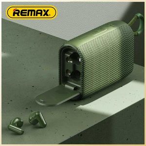 Telefon komórkowy słuchawki Remax Bezprzewodowe głośnik Bezprzewodowy Mini Portable Audio Portable zewnętrzne słuchawki słuchawkowe Bluetooth 5.3 może obsługiwać kartę TF FM Radio YQ240105