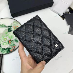 Inhaber Passhülle Buch Designer Kartenhalter Damen CC YS Fashion Caviar Lammfell Passschutzhülle Kreditkartenetui Brieftasche I