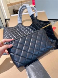 Women ICARE MAXI SHOPPING BAG Shoulder Bags Designer Tote Leather Luxurious Handbags 0067