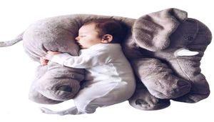 Ny ankomst 60 cm One Piece Gray Elephant Plush Doll med lång näsa Söt PP -bomull fylld baby super mjuka elefanter leksaker WJ346 Q075462334