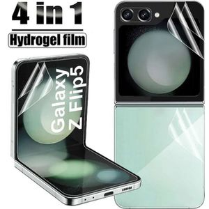 Film hydrożelowy 4IN1 dla Samsung Galaxy Z Flip 5 Przedni tył Ekran szklany dla galaktyki Z Flip 4 ZFLIP5 Flip5 Flips Nie szkło