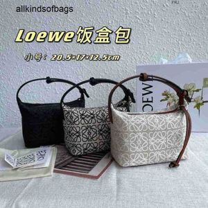 Designer Bag Loewwe Cubis Handbags 2024 New Womens Bun Rice Box Dumplings Canvas Portable Underarm Small and High Class Have Logo Frj