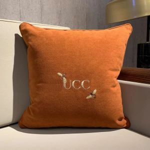 Designers Fashion Throw Pillows High Quality Cushion Household Items Decorative Letter Printed Home Furnishings Women without Pillow Core01