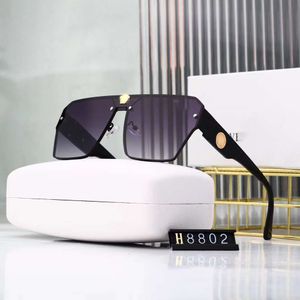 Дизайнерские солнцезащитные очки Versages Vercaces 2024 Унисекс Металлические Классические Вечные УФ-защита черные