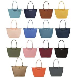 Borsa di design francese in nylon Tote Shopping con manico lungo Borse a tracolla pieghevoli1964692