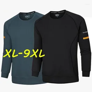 Bluzy męskie Sweter z długimi rękawami Sports L-9xl 50-140 kg Autumn Blusa de Frio Masculino Ubranie