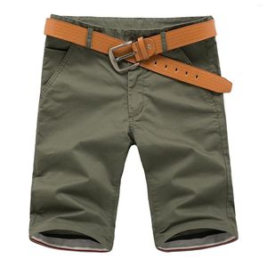 Calças masculinas masculino cor sólida shorts ao ar livre calças gerais multi bolso botão esporte para homem verão jogger streetwear hombre