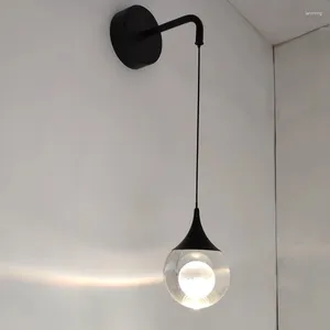 Vägglampa kristallmåne design ljus sovrum sovrum modern ledning sconce bakgrund konst hem dekoration belysning fixtur