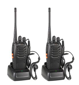 2st Retevis H777 Walkie Talkie 16ch 2way Radio USB med hörlur handhållen walkie talkie kommunikationsenhet radio sändare6994646
