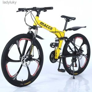 Cyklar 2022 Ny Hot Selling Folding Mountain Bicycle Anpassad 24 26 29 tum Cykelfällbar Bikel240105