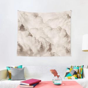 Tapestries Light Academia Aesthetic White Clouds Tapestry Decorative Wall Murals Korean Room Decor