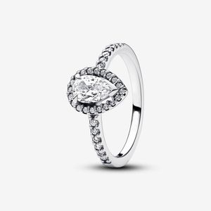 Nova listagem 925 prata esterlina espumante pêra halo anel para mulheres anéis de noivado casamento moda jóias frete grátis