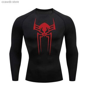 Men's T-Shirts Men's Compression Shirt Gym T-Shirt Short/Long Sleeves Quick Dry Breathable Sweat-absorbing Athletic Performance Gym Rash Guard T240105