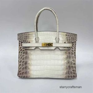 Tygväskor Designer Himalaya Crocodile Handväskor Crocodile äkta läderplatina Bag Ny stor kapacitet One Shoulder Fashionable Handbag WN-8331