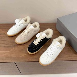 Designer casual shoes lady sports thickened velvet warm winter comfort star fashion wear with the same brand H stripes