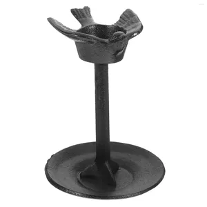 Świecane posiadacze Vintage Bird Holder Stand Po Prop Desktop Dekoracja