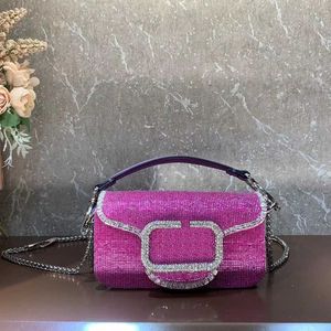 Designers axelväskor med kedje kvinnor lyx loco väska kvällspåsar läder Italien varumärke VLT Clutch Handväskor Purse Crossbody Handväskor 231215