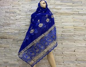 Sciarpe Donne Africane Cotone Moda Musulmana Set Foulard Rete Turbante Scialle Morbido Femminile Hijab Avvolgere Inverno BF1804916162