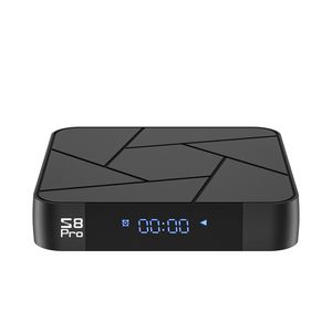 S8 pro ATV TV Box 4k Amlogic s905w2 Четырехъядерный процессор Android 11 2 ГБ 16 дБ 5G Wi-Fi Интернет ТВ-приставка с голосовым пультом дистанционного управления