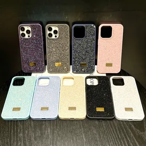 Telefon Kılıfları Glitt Bling için iPhone 15 13 Pro Max I 14 11 XS XSMAX XR 14PRO Moda Tasarım Kaplama Rinestone Pırlanta Kadınlar Yumuşak Silikon Seksi Girly Girly Tx818