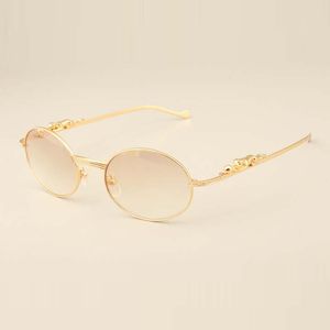 Leopard-Diamant-Gold-Bügel-Sonnenbrille 6384084 Modemodelle Sonnenbrillen-Sonnenblende