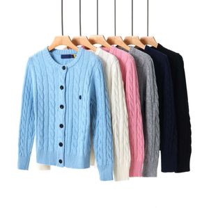 De flesta klassiska RL Polo Designer tröja Mensar Kvinnor Skjortor Tjock halv dragkedja broderi Hästmönster varm Pullover Knitting Sweatshirt Färgglad Cardigan SS