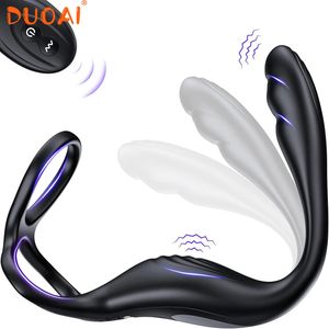 Giocattoli sexy Cockring per uomo Coppia Anelli Castità Enorme pene Anello per pene Butt plug in silicone Vibratore anale Anello per pene Giocattoli per adulti 240105