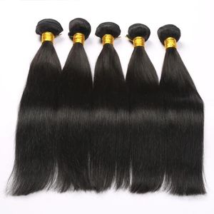 Weaves Natural Color 1B Human Hair Weave Bundles Peruvian Hair Extensions Straight Hair 8inch30inch 100%Unprocessed Cheap Wholesale