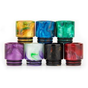 Accessoires 810 Long Bouche Résine Drip Tips Fumer Moutiece Pour Ego Fil Porte-Cigarette Rda Rba Réservoir De Vapeur Atomiseurs Driptips Dr Dhblz