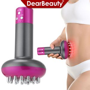 Elektrisk lymfatisk dräneringsmaskin EMS Meridian Body Massage Brush Microcurrent Anti Cellulite Guasha fysioterapi Apparat 240104