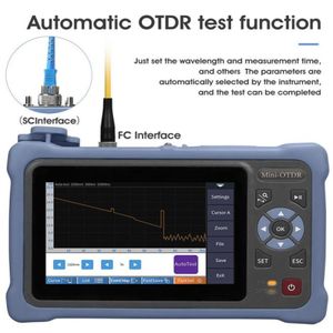 In 1 100KM MINi OTDR 13101550nm 2624dB Fiber Optic Reflectometer Touch Screen VFL OLS OPM Event Map Ethernet Cable Tester Equipm6721071