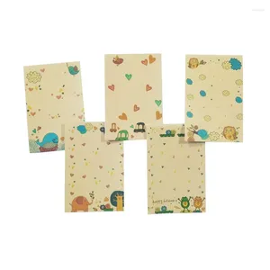 Gift Wrap 15pack/lot Retro Cartoon DIY Kraft Paper Stickers For Po Cute Frame Decoration Scrapbooking