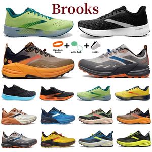 2024 Brooks Cascadia 16 Running Shoes Glycerin 20 Launch 9 Hyperion Tempo Triple Black White Grey Orange Mesh Trainers Outdoor Men Women Sport Sneakers 36-45