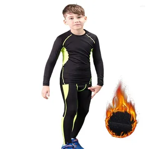 Herr termiska underkläder vinter set barn varm termo homme masculino long johns pojkar flickor tur fitness snabbt torrt