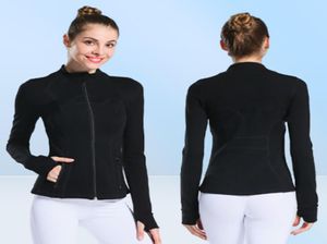 Women039s Yoga Jacket Fashion Spring and Autumn Tightfitting Thin Sportswear Training Running Gym Yoga Solid Color Cardigan Ja4104097