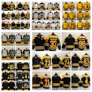 2021 리버스 레트로 37 Patrice Bergeron Hockey Jerseys 88 David Pastrnak 63 Brad Marchand 73 Charlie McAvoy Rask Jake Debrusk 4 Bobby Orr