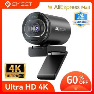 4K Webcam 1080P 60FPS Autofocus Streaming Web Camera EMEET S600 Living Stream Camera With Mics Privacy Cover for Tiktok YouTube 240104