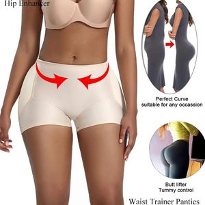 Pants Women Butt Lifter Pad Control trosor Body Shaper Hip Pad Underwear Fake Ass Panty Buttocks Midje Trainer Corset Shapewear