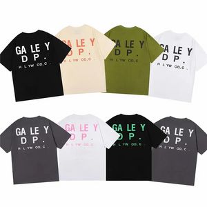 Tasarımcı Tee Depts Tişörtleri Erkekler İçin Tişörtler Kadın Moda Gallerie Tshirt Mektuplar Sıradan Saf Pamuk Yaz Galerileri Kısa Sleev