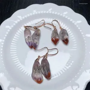 Orecchini a bottone Auralite Eardrop naturale a forma libera per le donne che curano gioielli colorati Regalo per ragazze di qualità di lusso squisito 1 paio