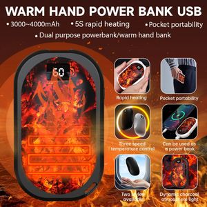 Przenośna ręka cieplejsza zasilacz bank USB ładowalny grzejnik elektryczny 3 gear regulowany zimowy ogrzewanie podgrzewanie ciepły podgrzewanie 240105
