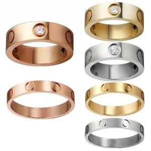 Design de anel de amor de ouro para homens ama titânio aço diamante luxo mens designer anéis de prata mulheres designs moda jóias mulheres jóias vepw