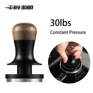 MHW3BOMBER 30LB Consting Pressure Coffee Tamper 51mm 53mm 58mmエスプレッソタンパ較正されたスプリング荷重バリスタツール240104