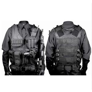 Justerbar Molle Tactical Vest Military Combat Body Armor Vests Security Hunting Army Outdoor CS Game Airsoft Training Jacket 240105