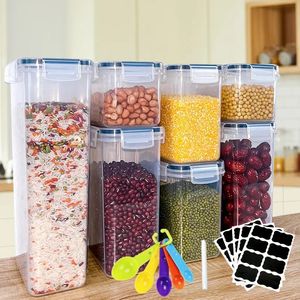 7 pezzi contenitore per la conservazione degli alimenti set contenitore per alimenti da cucina contenitori per la conservazione degli alimenti di grandi dimensioni box organizer da cucina multicereali 240105